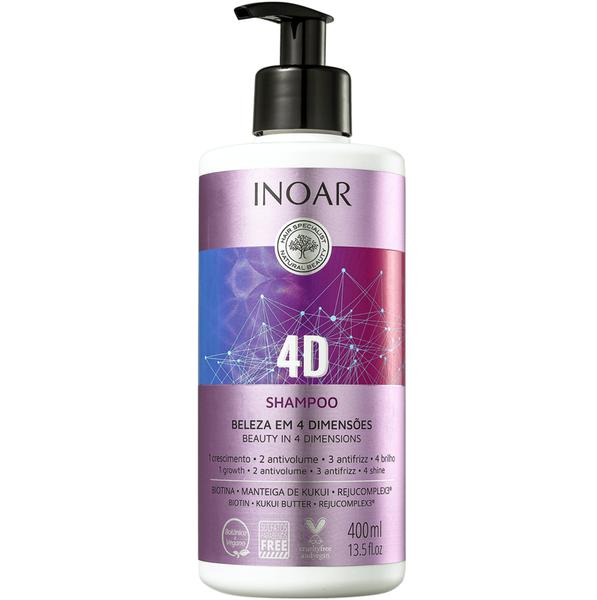 Inoar 4D Beleza em 4 Dimensões Shampoo 400ml