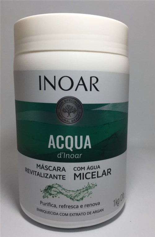 Inoar Acqua D'inoar Máscara Revitalizante com Água Micelar 1Kg