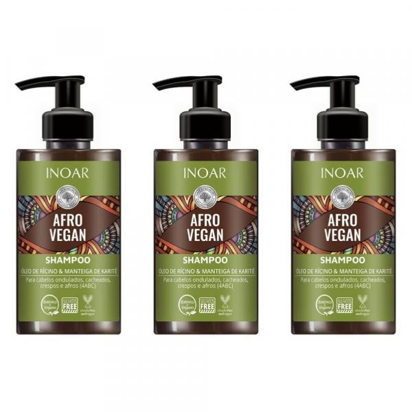 Inoar Afro Vegan Shampoo 300ml (Kit C/03)