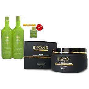 Inoar Argan Oil Kit Hidratação de Cabelos 3 Produtos