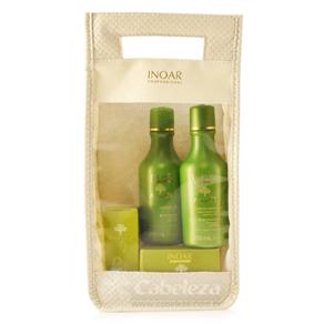 Inoar Argan Oil Kit Home Care Shampoo, Máscara, Leave-in e Óleo de Tratamento