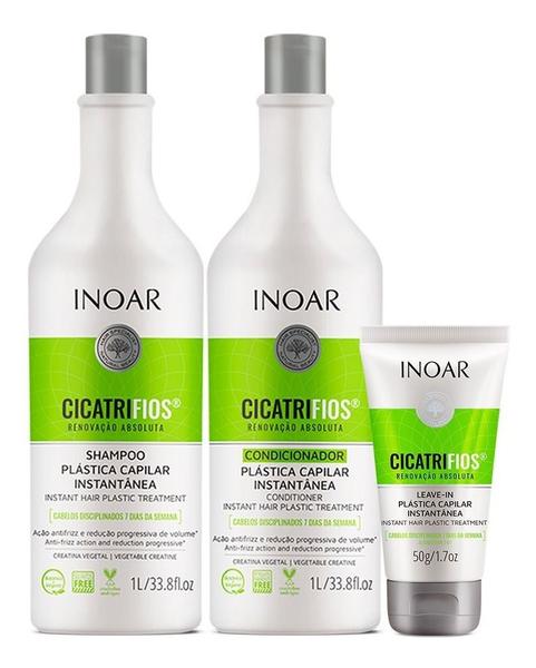Inoar Cicatrifios Shampoo + Condicionador + Leave