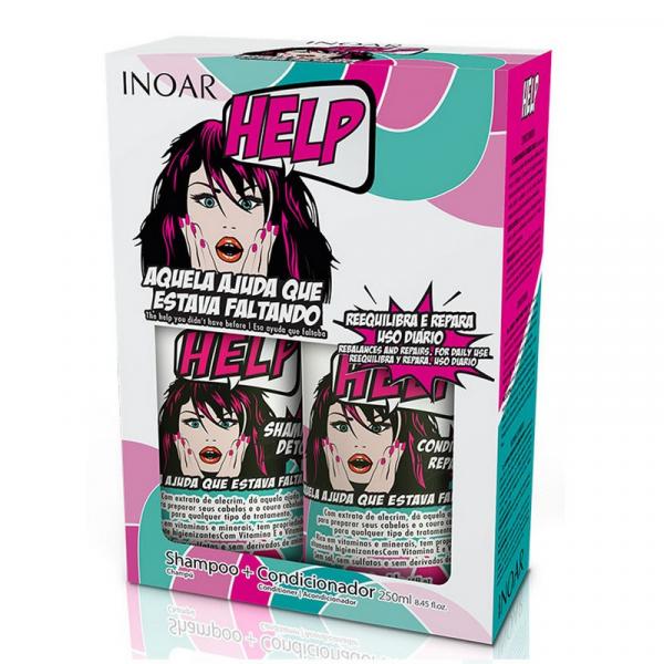 Inoar Help Shampoo 250ml + Condicionador 250ml (2 Produtos) - Magic