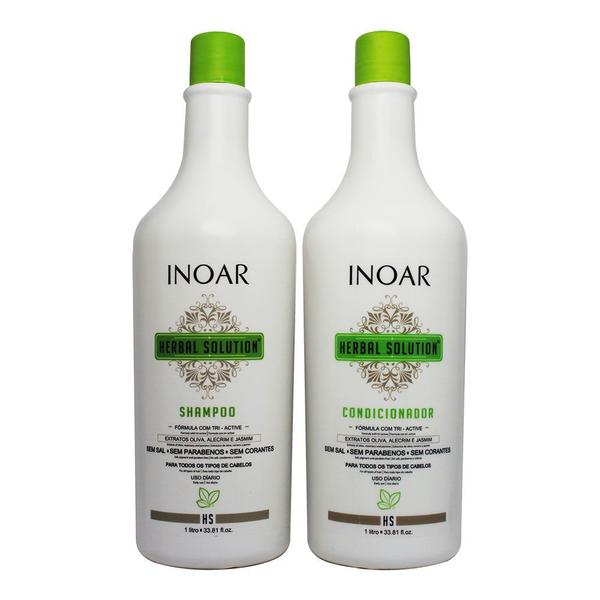 Inoar Herbal Solution Kit Duo Shampoo 1l +condicionador 1l
