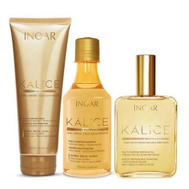 Inoar Kálice Kit Completo - Shampoo Máscara e Óleo