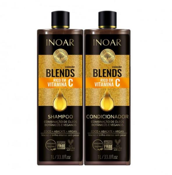 Inoar Kit Coleção Blends - Shampoo e Condicionador 1000ml