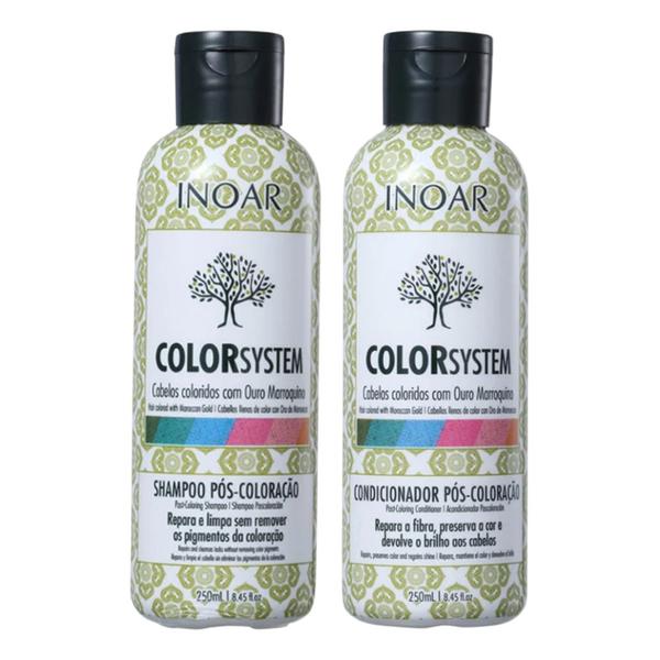 INOAR Kit Color System Shampoo e Condicionador Pós-Coloração - 2x250ml