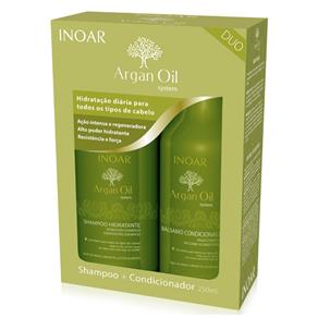 Inoar Kit Duo Argan Oil Shampoo 250ml + Condicionador 250ml
