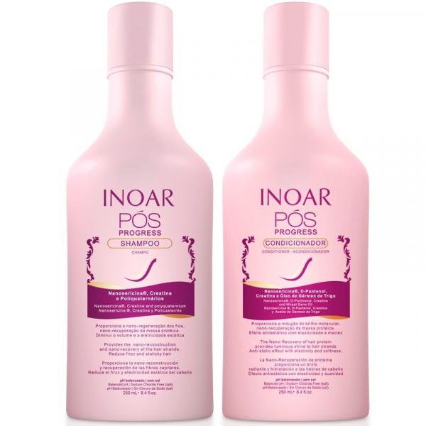 Inoar Kit Duo Shampoo + Condicionador Pós Progress (2 Produtos) - Inoar