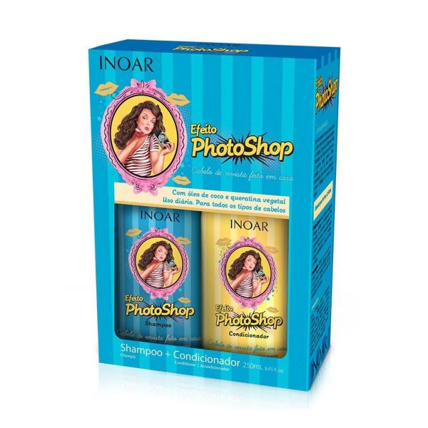 Inoar Kit Efeito Photoshop Shampoo +condicionador 250ml