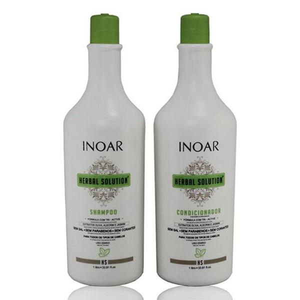 Inoar Kit Shampoo + Condicionador Herbal Solution 1l - Outlet