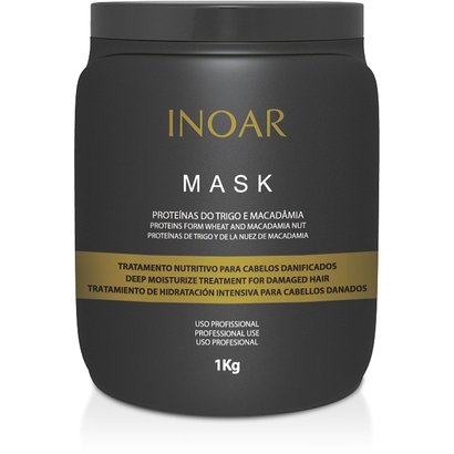 Inoar Máscara de Hidratação Mask Proteínas do Trigo e Macadâmia 1Kg