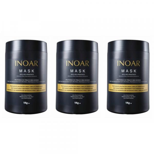 Inoar Mask Máscara Hidratante 1kg (Kit C/03)