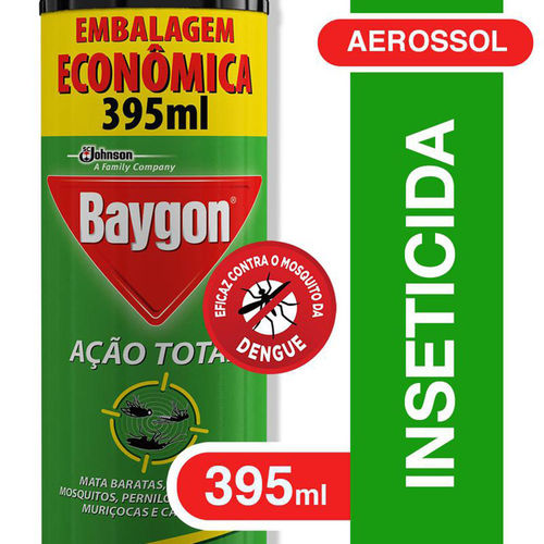 Inseticida Baygon Aerosol Ação Total 395ml