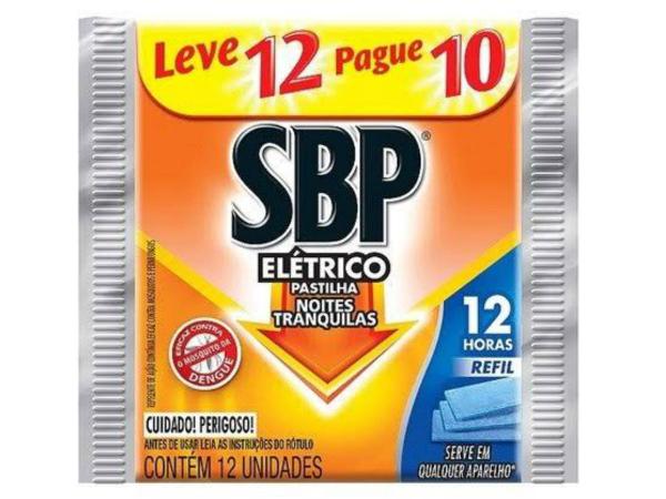 Inseticida Sbp Pastilha Elétrico L12p10 12h Refil - Rb
