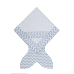 Insular Striped Cotton Mermaid Blanket Fishtail Blanket Enrole Blanket para o beb¨º