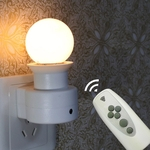 Inteligente Wall Light tomada de corrente com controle remoto E27 220V (Sem Bulb)
