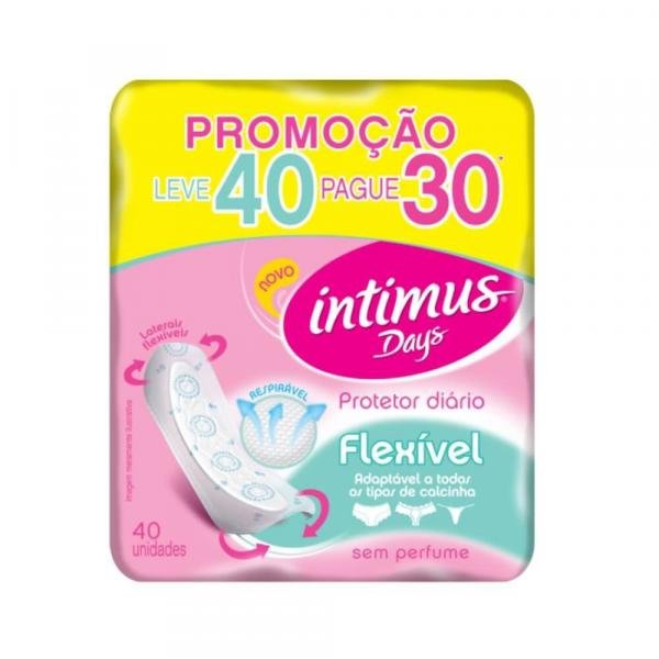 Intimus Days Absorvente Diário S/ Perfume S/ Abas C/40