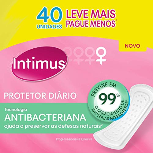 Intimus Protetor Diário Days Antibacteriana, 40 Unidades