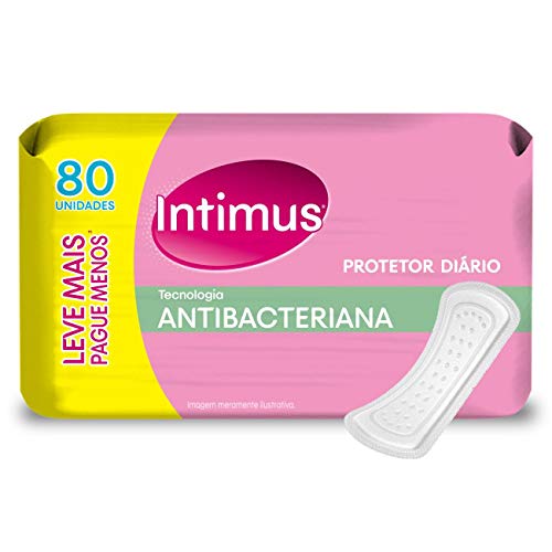 Intimus Protetor Diário Days Antibacteriana, 80 Unidades
