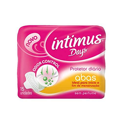 Intimus Protetor Diário Days, Cuidado Diário com Perfume com Abas, 15 Unidades