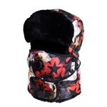Inverno Engrosse Plush Windproof Hat Quente Máscara Pescoço Proteção de orelha Chapéu de Equitação Outdoor