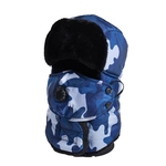 Inverno Engrosse Plush Windproof Hat Quente Máscara Pescoço Proteção de orelha Chapéu de Equitação Outdoor