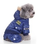 Inverno quente roupas para cachorros para cães pequenos Força Aérea Suit Dog Jumpsuit Hoodie gola de pele à prova de vento Macacões espessamento roupas para cães