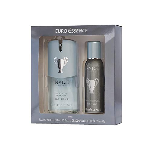 Invict Euroessence - Conjunto Masculino Perfume 100ml e Aerossol 80ml