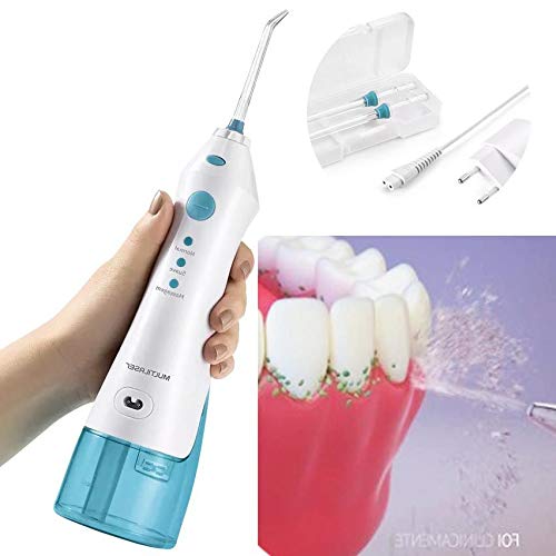 Irrigador Portatil Limpa Dente Recarregavel Oral Bucal 2 Bicos 360 Bivolt Eletrico (HC036)