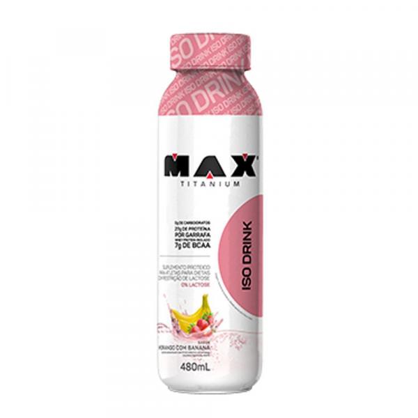 Iso Drink Max Titanium Morango C/ Banana 480ML Max Titanium