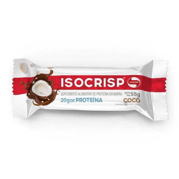 Isocrisp Whey Bar - 1 Unidade 55g Coco - Vitafor (37280)
