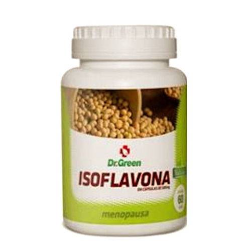 Isoflavona 500mg - Composto Natural com Fitoestrogênio - 60 Cápsulas