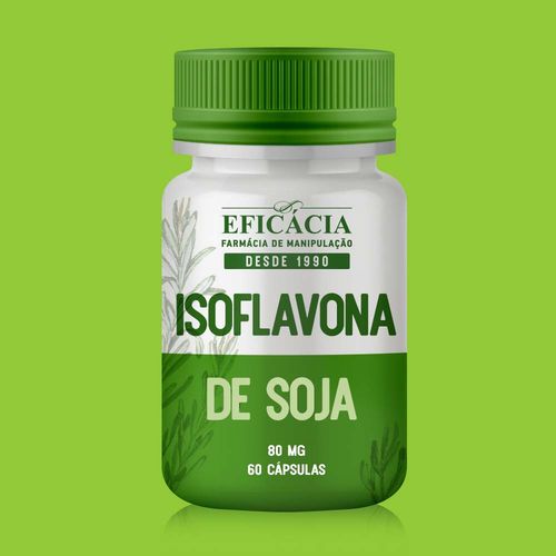 Isoflavona de Soja 80 Mg - 60 Cápsulas