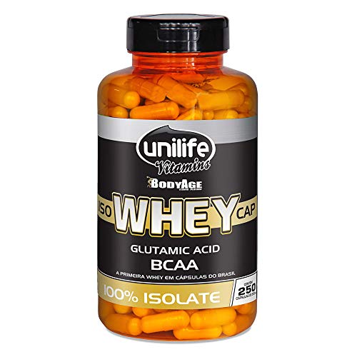 Isowhey Cap 100% Whey Protein Unilife 250 Capsulas 550mg