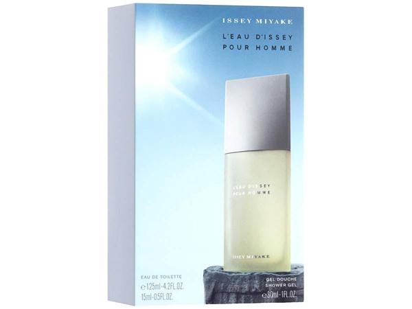Issey Miyake Leau Dissey por Homme Perfume Mas. - Edt 125ml + 1 Miniatura 15ml + 1 Gel de Banho 30ml