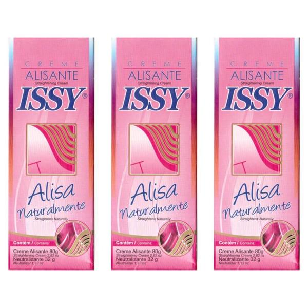 Issy Creme Alisante Naturalmente 112ml (kit C/03)