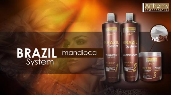 It Manutenção Capilar Brazil System Mandioca - Arthemy Shampoo, Condicionador e Mascara 3X1kilo - Arthemy Professional