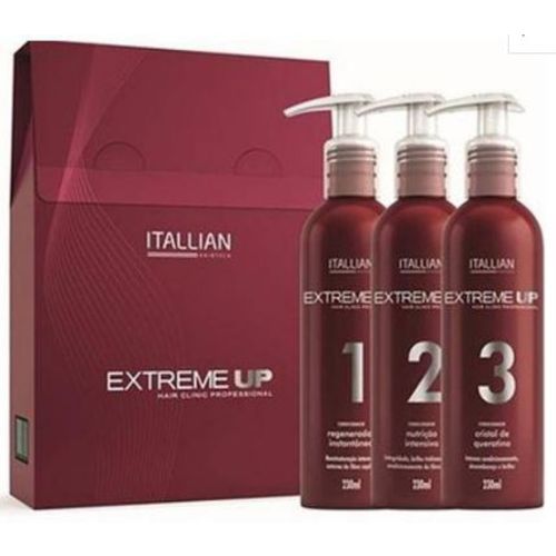 Kit de Reconstrução Capilar Extreme Up Italian Hair 3 Passos