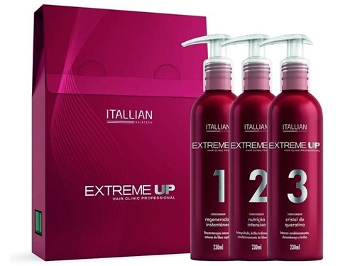 Itallian Extreme Up Kit Sos Reconstrução Anti Emborrachamento 3X230Ml