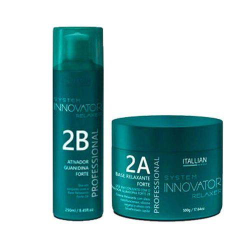 Itallian Hairtech - Innovator Kit (Base Relaxante 2a 500g + Ativador de Guanidina 2b 250ml)