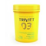 Itallian Hairtech Máscara Trivitt N3 Hidratação Intensiva 1kg - Fab Itallian Cosméticos