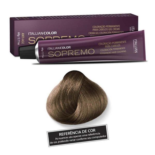 Itallian Sopremo 8 Louro Claro Natural Coloração 60g - Itallian Hairtech
