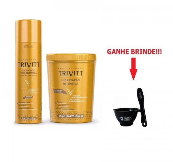 Itallian Trivitt Shampoo 1l e Mascara 1kg Pós Química