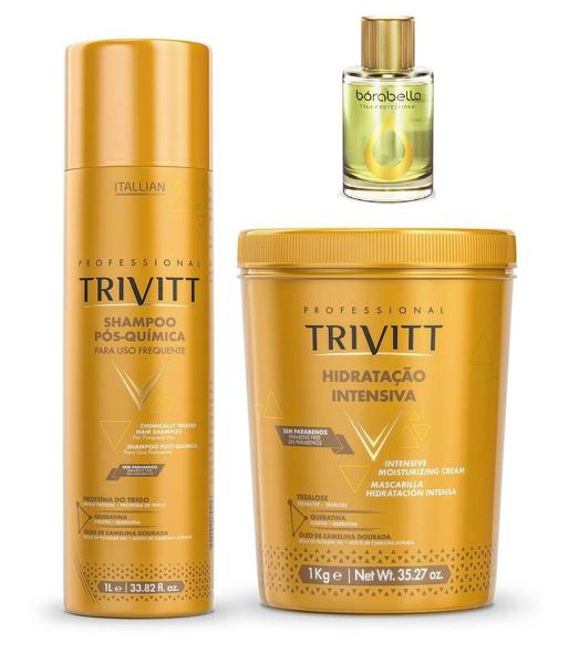 Itallian Trivitt Shampoo 1l + Mascara 1kg Pós Química