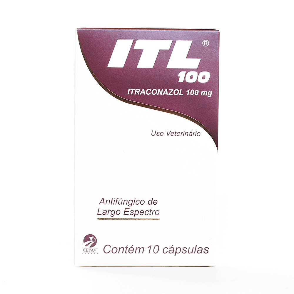 ITL 100 10 Comprimidos Cepav Antifúngico Cães e Gatos