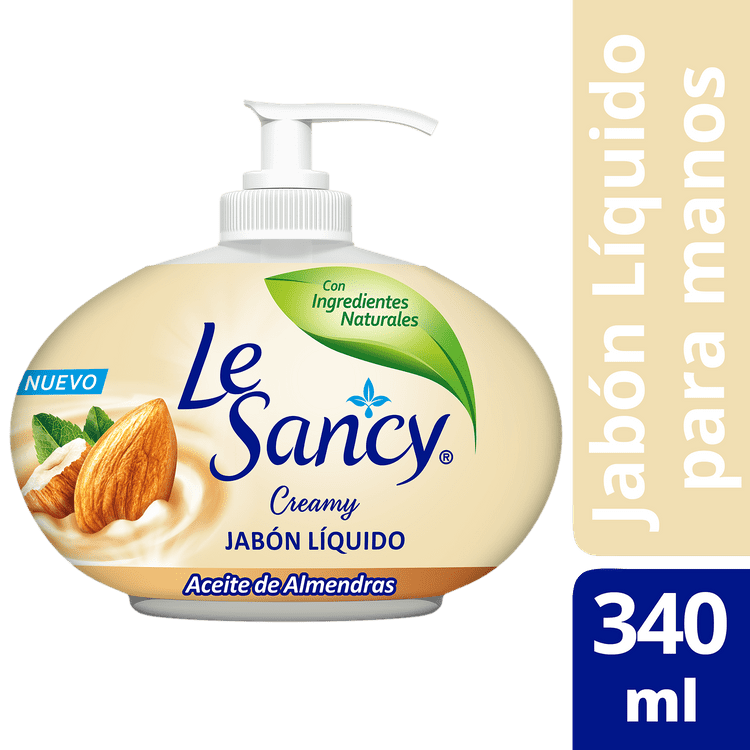 Jabón Líquido Le Sancy, Aceite de Almendras 340 Ml