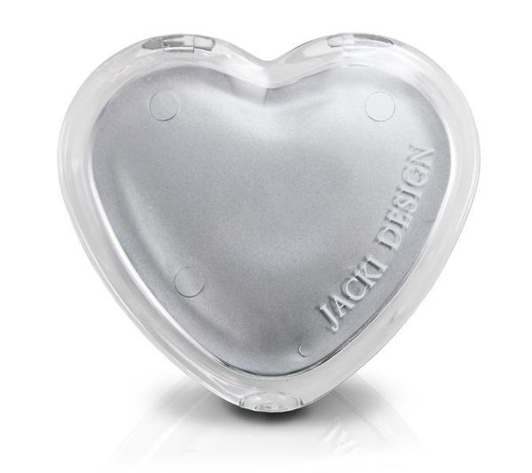 Espelho de Bolsa Coração Jacki Design - Prata
