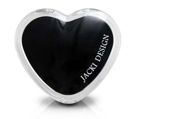 Jacki Design Espelho de Bolsa Coração Cor Preto