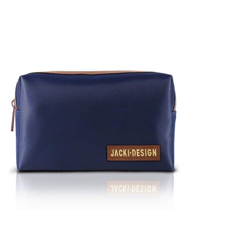 Jacki Design Necessaire de Bolsa Masculina Cor Azul e Marrom